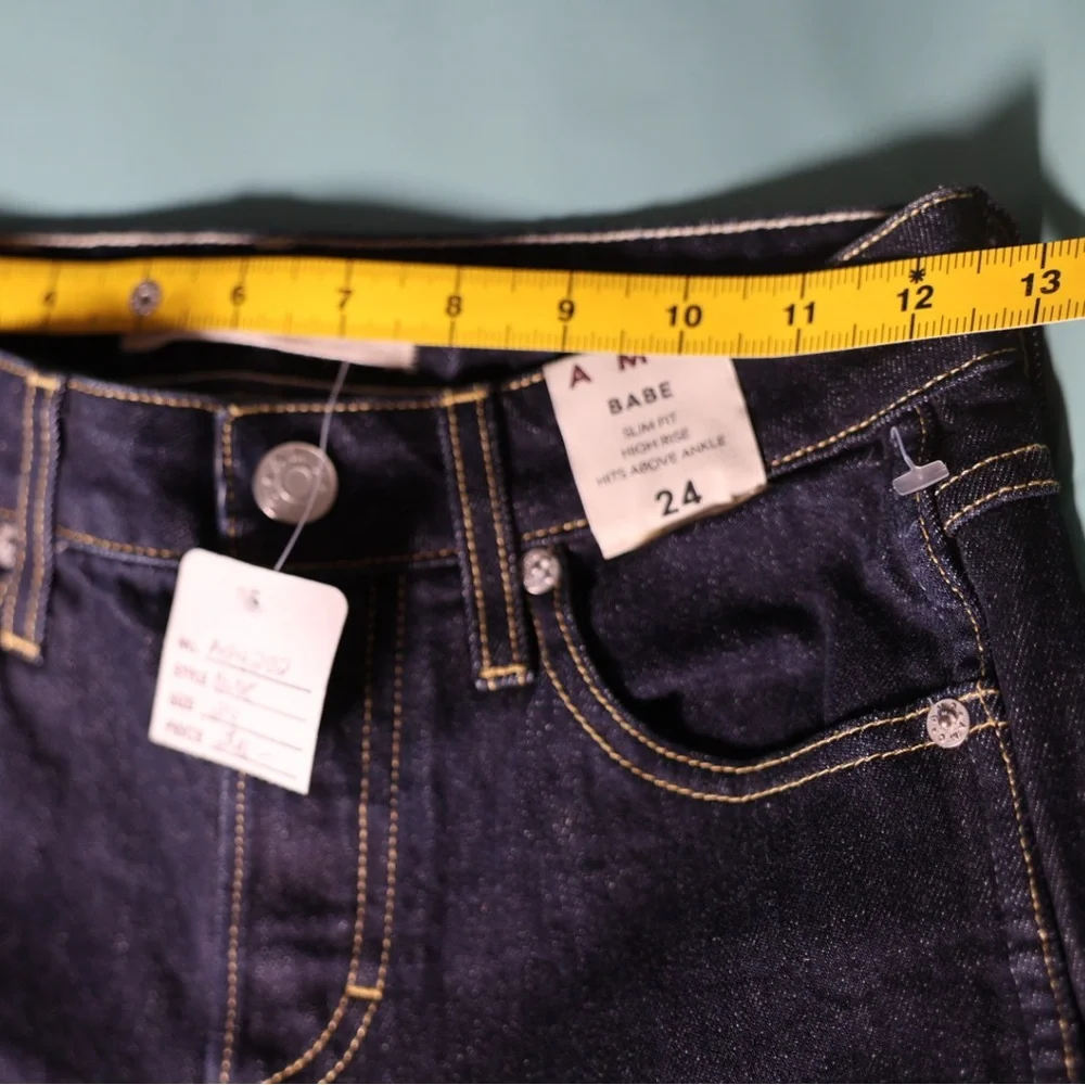 AMO Babe high-rise slim fit women’s denim jeans, size 24